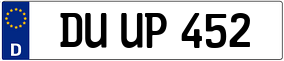 Truck License Plate